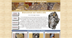 Desktop Screenshot of cabinet-de-mineralogie.com