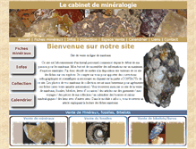 Tablet Screenshot of cabinet-de-mineralogie.com