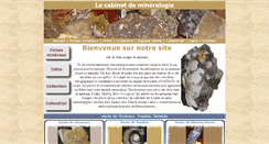Desktop Screenshot of cabinet-de-mineralogie.fr